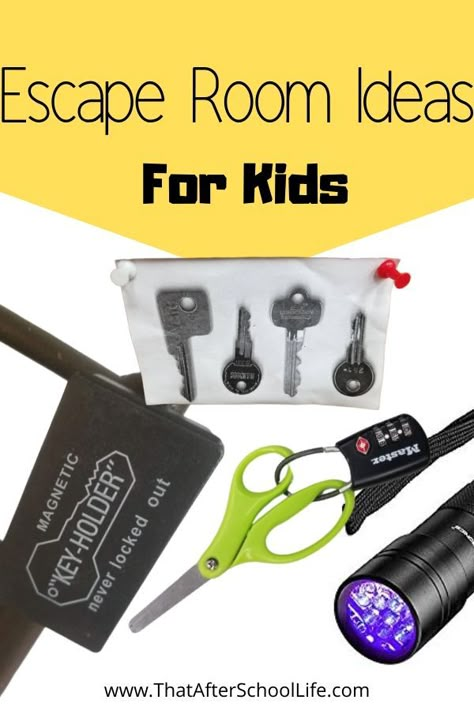 Escape Room Ideas for Kids - That After School Life Escape Room Ideas For Kids, Room Ideas For Kids, Escape Room Ideas, Room Escape Games, Escape Room Diy, Escape Room Challenge, Room For Kids, Escape Room For Kids, Escape Room Puzzles