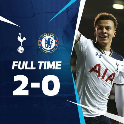 Final score against Chelsea Soccer Stats, Football Final, Match Score, Football Score, Sports Design Inspiration, Tottenham Hotspur Fc, Soccer Poster, Sport Poster Design, Sports Flyer