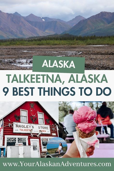 9 Best Things to Do in Talkeetna, Alaska - YOUR ALASKAN ADVENTURES Soldotna Alaska, Talkeetna Alaska, Alaska Railroad, Aleutian Islands, Kenai Peninsula, Alaska Adventures, Alaska Vacation, Outdoor Climbing, Denali National Park