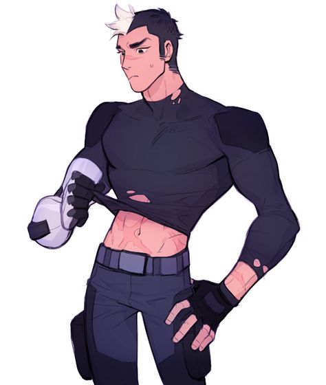 Tight shirt Shirt Refrences Drawing, Tight Clothing Drawing Reference, How To Draw Tight Clothing, Takashi Shirogane, Shiro Voltron, Drawing Things, Shirt Drawing, Voltron Fanart, Oc Art