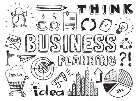 Business Planning Doodles Elements Stock Image - Image: 32062301 Business Doodles, Business Stock Images, Hand Drawn Vector Illustrations, Sketch Notes, Hand Drawn Vector, Bullet Journaling, 로고 디자인, Drawing Tips, 그림 그리기