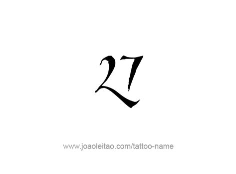 Tattoo Design Number Twenty Seven Number 27 Design, 27 Tattoo Number Design, 72 Tattoo Number, 72 Logo Design Number, 27 Tattoo Number Ideas, 27 Number Design, 31 Tattoo Number, 27 Tattoo Number, Tattoo Numero