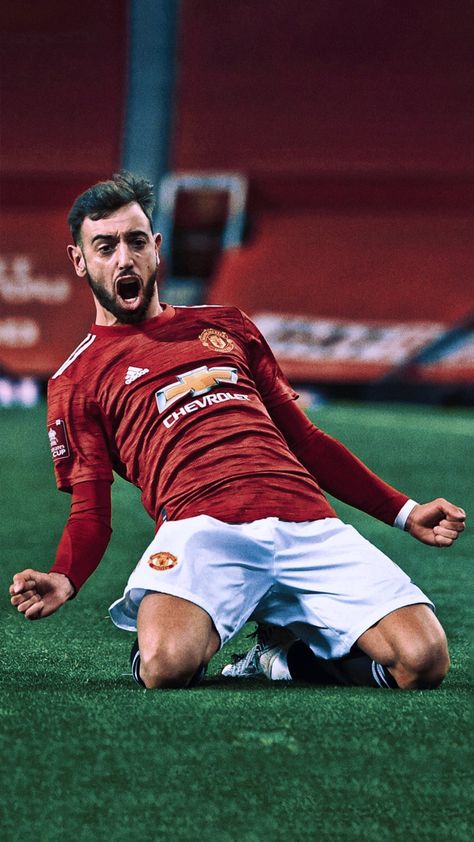 FA CUP 4th ROUND: MUN 3-2 LIV Bruno Fernandes Portugal, Bruno Fernandez, Phone Wallpaper Lockscreen, Football Heritage, Hd Aesthetic, Sport Center, Bruno Fernandes, Football Or Soccer, Manchester United Wallpaper