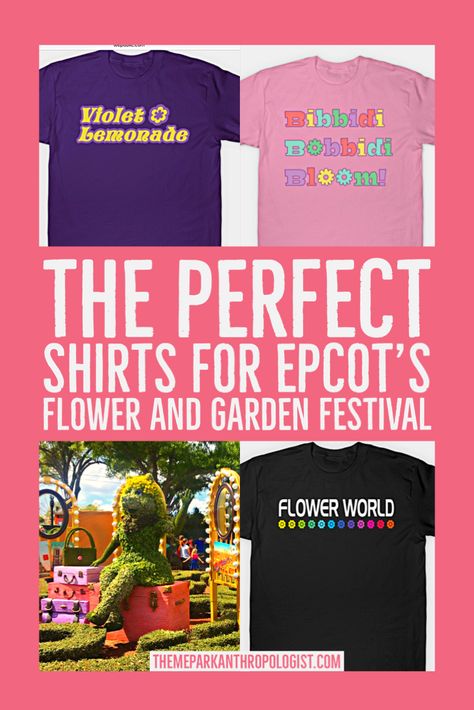 Epcot Flower and Garden Festival Shirts - Theme Park Anthropologist, Violet lemonade shirt, Epcot Logo shirt, Cinderella shirt, Retro Disney, Vintage Disney, Disney Style, Theme Park Outfit, Violet Lemonade, Theme Park Outfit, Cinderella Shirt, Epcot Flower And Garden Festival, Park Outfit, Theme Park Outfits, Disney On A Budget, Disneyland Tips, Retro Disney