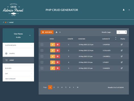 PHP CRUD Generator: Developed using the most popular web technologies, PHPCG is a powerful and intuitive CRUD Web Application. PHPCG is designed to build your Bootstrap 4 Dashboard with the help of a GUI. Ui Design Web Application, Spreadsheet Design, Web Application Design, Database Design, Admin Dashboard, Dashboard Ui, Web Application Development, Web Technology, Admin Panel