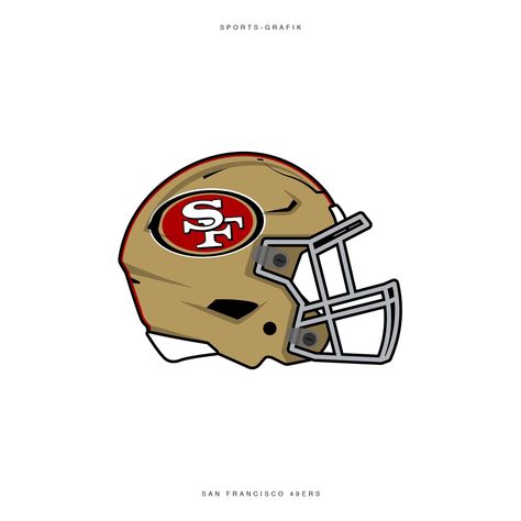 San Francisco 49ers Helmet Fanart NFL American Football 49ers Helmet Drawing, 49ers Helmet, Helmet Drawing, Nfl Helmets, Helmet Tattoo, Helmet Art, Travel Room, Madden Nfl, Football Ideas