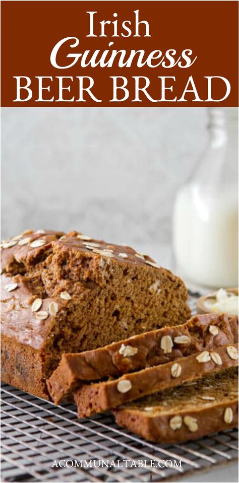 Guiness Beer Bread Recipe, Guinness Beer Bread, Irish Beer Bread Recipe, Guiness Bread, Dip For Beer Bread, Guinness Bread, Breadmaker Recipes, Guinness Recipes, Irish Cake