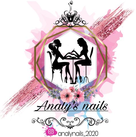 Nail Salon Nail Designs, Nail Logos Ideas, Nail Polish Wall Rack, Nails Logo, Home Nail Salon, Nail Salon Design, Nail Logo, Designs Nail, App Logo