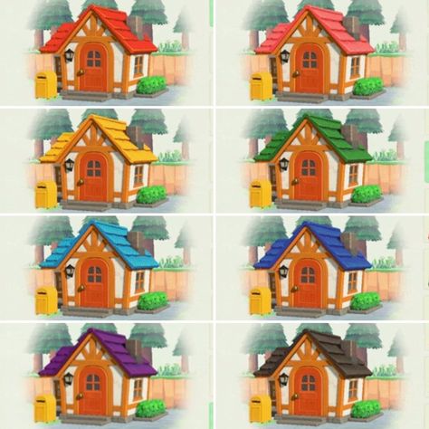 House Animal Crossing, Red Roof House, Roof House, Roof Colors, Red Roof, Rustic Colors, House Roof, Home Upgrades, Western Movies