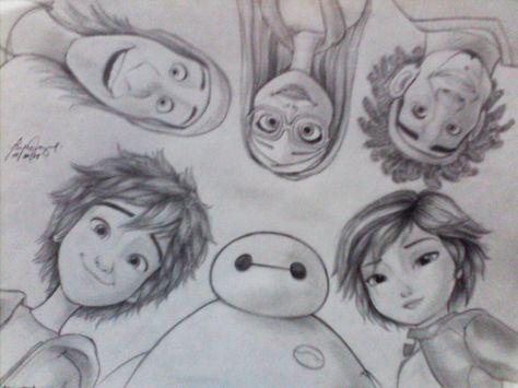 Gogo Tomago, Disney Cartoon Characters, Disney Sketches, Baymax, Hero 6, Big Hero 6, Big Hero, Disney Fun, Drawing Challenge