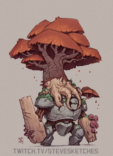 Tree Golem, Tree Monster, Funny Artwork, Forest Creatures, Monster Concept Art, Pixel Art Design, Concept Art Character, Creature Concept Art, Fantasy Concept Art