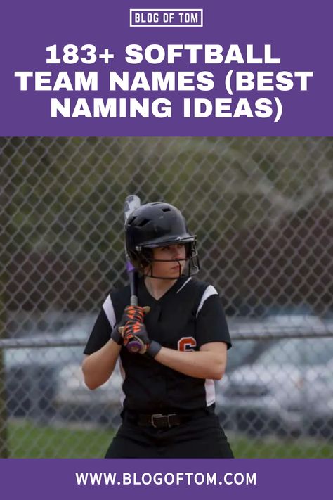 Are you trying to come up with a fantastic name for a softball team? Look no further than this list of softball team names! Softball Team Names Youth, Softball Team Names Ideas, Fun Team Names, Best Team Names, Softball Team Names, Travel Softball, Kids Softball, High School Softball, Softball Ideas