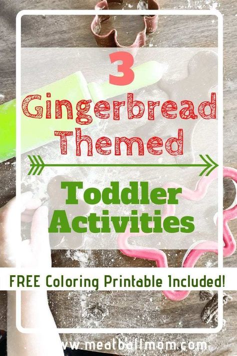 I'm sharing 3 Gingerbread Themed Toddler Activities (one recipe, one book,and one craft) for you and your little ones to enjoy! Christmas Activities For Toddlers, Gingerbread Man Activities, Gingerbread Activities, Outdoor Activities For Toddlers, Gingerbread Crafts, Christmas Traditions Family, Feeding Toddlers, 25 Days Of Christmas, Holiday Games