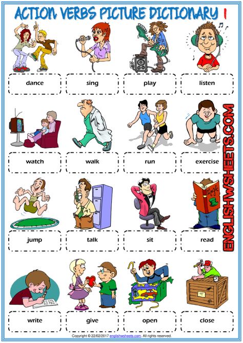 Action Verbs Picture Dictionary ESL Worksheets For Kids Action Verbs Worksheet, Verbs For Kids, Learning Portuguese, Learn Brazilian Portuguese, Portuguese Lessons, Esl Vocabulary, Brazilian Portuguese, Spanish Teaching Resources, Learn Portuguese