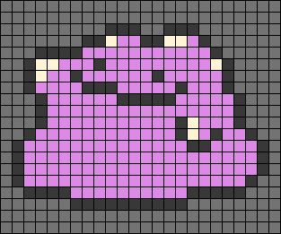 Alpha pattern #115215 | BraceletBook Ditto Pokemon, Pixel Art Animals, Pixel Art Pokemon, Pokemon Pocket, Easy Pixel Art, Perler Art, Pixel Art Templates, Pixel Drawing, Pixel Crochet