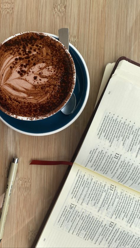 coffee, bible, cafe aesthetic Coffee Bible Aesthetic, Cozy Bible Aesthetic, Bible Coffee Aesthetic, Bible And Coffee Aesthetic, Moodboard Cafe, Coffee And Bible, Coffee Bible, Coffee With Jesus, Christian Lifestyle Blog