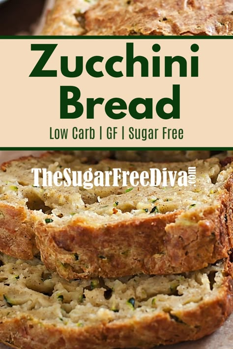 Sugar Free Zucchini Bread, Homemade Zucchini Bread, Sugar Free Bread, Gluten Free Zucchini Bread, Fingerfood Baby, Zucchini Bread Healthy, Homemade Bread Recipe, Healthy Bread Recipes, Sugar Free Baking