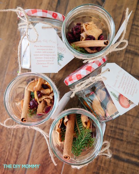 Festive DIY Christmas Simmer Pot in a Jar Party Tray Idea | The DIY Mommy Simmer Jars, Diy Party Trays, Hygge Crafts, Mason Jar Twine, Christmas Simmer Pot, Diy Mommy, Party Tray, Bridal Shower Activities, Simmer Pot