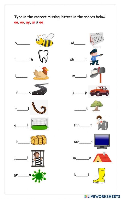 Fill In The Vowel Worksheet, Phonograms Worksheets, Diagraph Worksheets, Vowel Digraphs Worksheets, Vowels Worksheet, Middle School Grammar Worksheets, Digraph Worksheets, Vowel Teams Worksheets, Worksheets For Grade 1