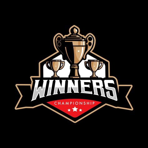 Trophy sport logo design. Winners championship for sports, esport or gaming Trophy Logo, Championship Logo, Cricket Logo, Manifesting Vision Board, Ram Image, Sport Logo Design, Sports Logo Design, Sport Logo, Sports Logo