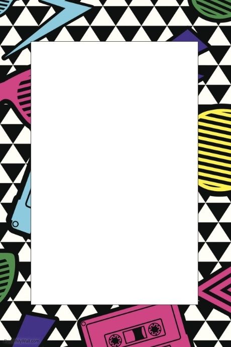 90's Party Prop Frame 90s Background, Polaroid Photo Booths, 90s Party Ideas, Happy 27th Birthday, 90s Decor, Foto Frame, Halloween Photo Booth, Party Frame, Yearbook Pages