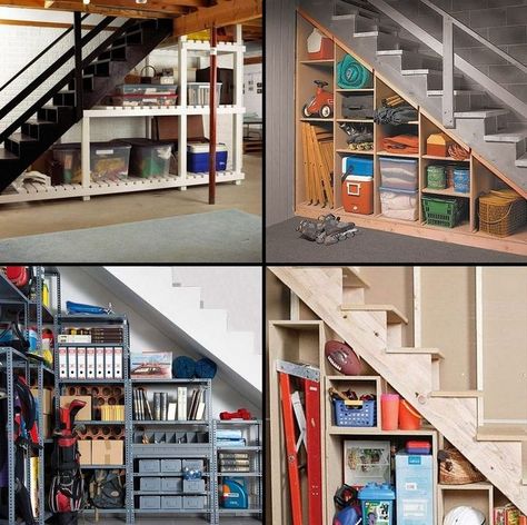 Under Basement Stairs, Basement Stairs Remodel, Garage Stairs, Basement Steps, Basement Stairs Ideas, Stairs Renovation, Open Trap, Staircase Storage, Diy Basement