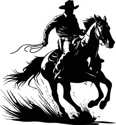 AI generated Silhouette cowboy in the horse full body Cowboy On Horse Drawing, Cowboy On Horse, Cowboy Silhouette, Inspiration Images, Paper Things, Horse Silhouette, Cowboys And Indians, Horse Drawing, Leather Carving