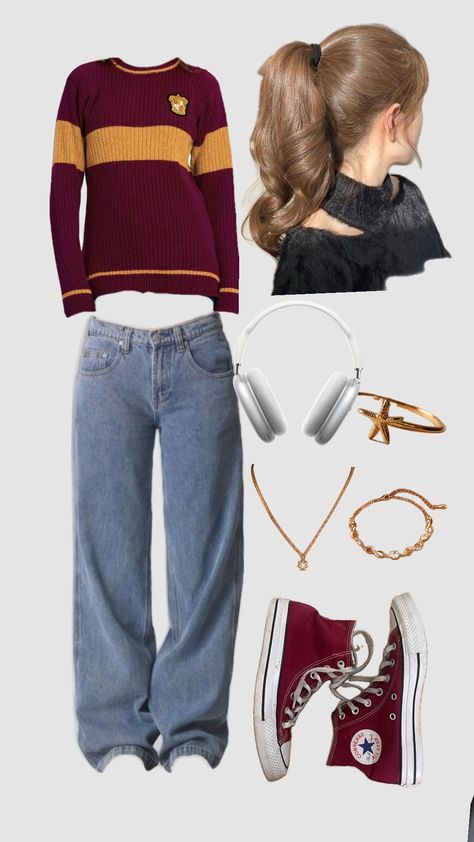 what i would wear if u was at hogwarts Cute Hogwarts Outfits, What To Wear To Universal Studios Outfit Ideas Harry Potter, Harry Potter Core Outfits, Hogwarts Professor Outfit, What I Would Wear If I Was In, Hogwarts Aesthetic Outfits, Harry Potter Inspired Outfits, Hogwarts Clothes, Hogwarts Professors