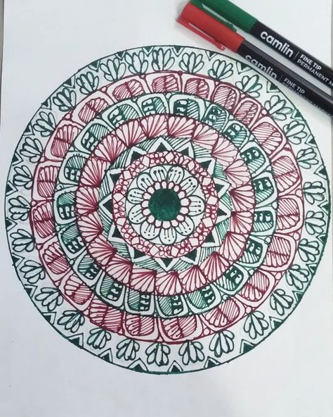 Let the colors of your mandala spread positivity ❤️💚 Don't forget to tag me if you get inspired by my artwork. Would be glad to share your perception in my stories!! ✨✨ . . . . #art #mandalaart #mandaladrawing #mandalapassion #mandalalove #mandalapattern #mandaladesign #mandalasharing_page #mandalasharingplatform #mandalafeaturing #artjournaing #artgram # Spread Positivity, Mandala Drawing, Mandala Pattern, Mandala Design, Mandala Art, Get Inspired, Don't Forget, To Share, Let It Be