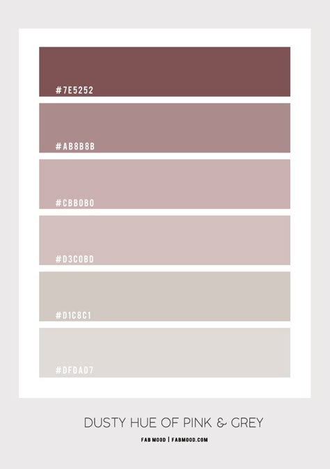 dusty pink ,, mauve hue, dusty rose color, dusty pink color scheme, dusty pink and grey color scheme Colour Scheme For Bedroom, Grey Colour Scheme Bedroom, Romantic Bedroom Colors, Pink And Grey Bedroom, Grey Colour Scheme, Bedroom Colour Palette, Hex Color Palette, Hex Color, Green Color Schemes