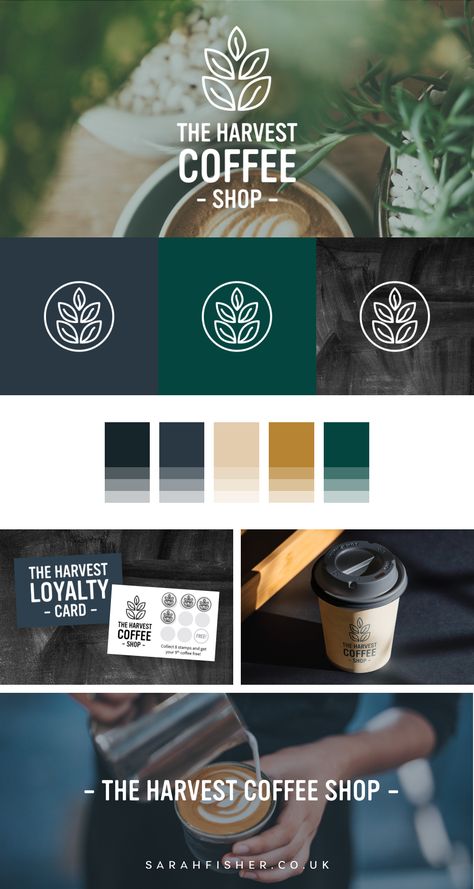 Brand guidelines layout inspiration for coffee shop aesthetic. Design inspo for coffee shop branding and new brand identity. Logo design and creative branding for cafe and coffee shop. Art Cafe Logo, Coffe Brands, Coffee Brand Aesthetic, Cafe Branding Design Packaging, Cafe Logo Ideas Creative, Coffee Logo Branding, Coffee Shop Design Logo, Branding Layout, Coffe Brand Ideas