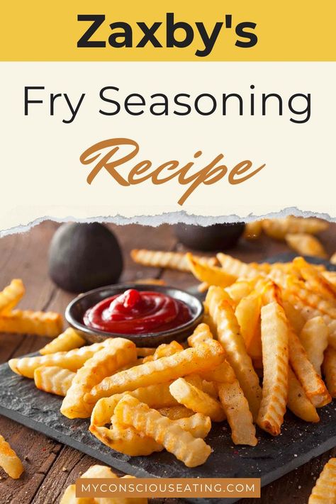 Zaxby's Fry Seasoning sprinkled on fries Jacks Fry Seasoning, Zaxby’s French Fry Seasoning, Zaxbys Fry Seasoning Recipe, Zaxbys Copycat Recipes, Homemade Fry Seasoning, Seasoned Fries Recipe Spices, Zaxbys Fries Seasoning Recipe, Zaxbys Sauce Recipe, Best French Fry Seasoning