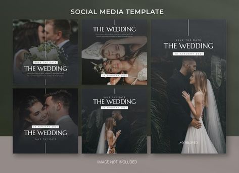 Wedding Ads Design, Wedding Photography Social Media Post, Instagram Wedding Post Ideas, Wedding Social Media Post Design, Wedding Graphics Design, Wedding Social Media Post, Photography Social Media Post, Wedding Instagram Post, Cafe Interior Vintage