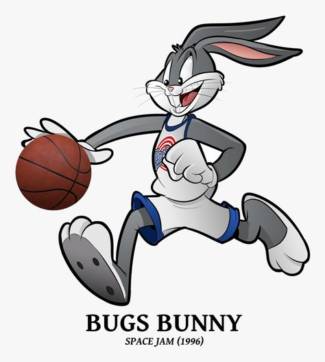 Bunny Basketball, Space Jam Bugs Bunny, Space Jam Theme, Basketball Vector, Basketball Match, Looney Tunes Space Jam, Looney Tunes Wallpaper, Looney Tunes Bugs Bunny, Looney Tunes Characters