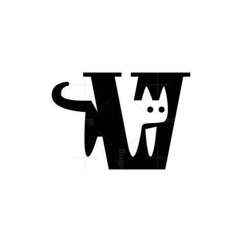 Letter V Cat Logo for sale. A bold and adorable design of the letter V with a cute cat incorporates getting between the letter V. The Letter V Cat Logo is suitable for pet related and cat lover brand Cat Logo Design Icons, Pet Brand Logo, Cat Logo Design Ideas, V Letter Design, Logo Class, Cat Typography, Cat Lettering, V Letter Logo, Cute Logos