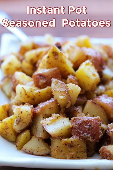 How To Cook Potatoes In Instant Pot, Instant Pot Potato Recipes Easy, Red Potato Instant Pot, Instant Pot Diced Potatoes, Instant Pot Small Potatoes, Breakfast Potatoes Instant Pot, Instant Pot Recipes With Potatoes, Instant Pot Breakfast Potatoes, Instant Pot Roasted Potatoes