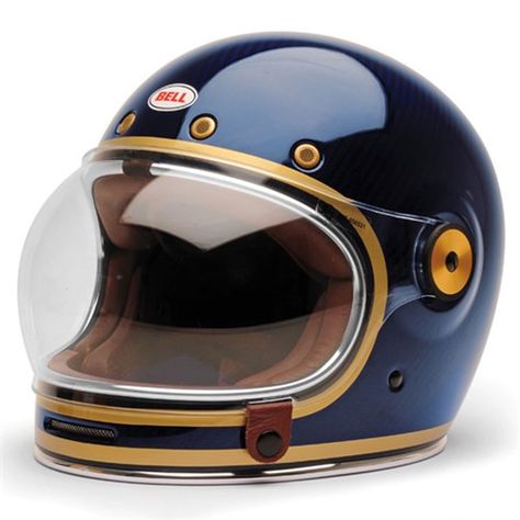 BELL BULLITT CARBON HELMET - CARBON CANDY BLUE Vintage Motorcycle Helmets, Vespa Helmet, Bell Bullitt, Cafe Racer Helmet, Motorcycle Helmet Design, Motos Vintage, Retro Helmet, Cool Motorcycle Helmets, Bell Helmet