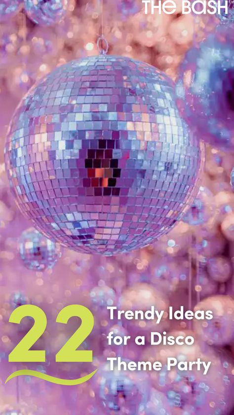 Lets Groove Tonight Party, Disco Queen Party, Disco Theme Decoration Ideas, 1970 Disco Party, Disco Theme Party Games, Disco Games Party, Disco Themed Games, Gen Z Themed Party, Disco Bowling Party