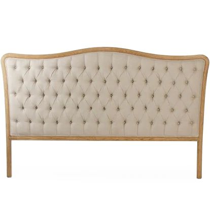 Discover a beautiful collection of French provincial beds and headboards. Shop now for ornately carved French beds, some with cane inserts and others tufted and upholstered. Enjoy Free Shipping & our Best Price Guarantee. Oak Headboard, Elegant Outdoor Furniture, Tufted Headboards, Colorful Headboard, Linen Headboard, Curved Headboard, Beds And Headboards, Natural Linen Fabric, Queen Headboard