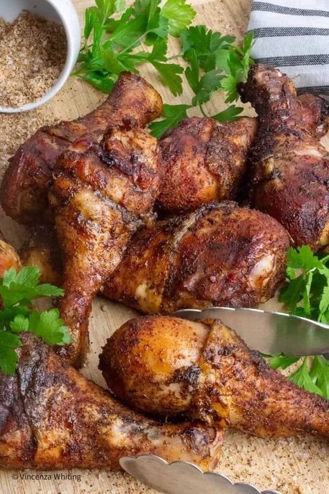 Smoked Chicken Drumsticks, Orange Ginger Chicken, Undercooked Chicken, Smoked Wings, Dry Rub Recipes, Chicken Leg Recipes, Cooking Chicken, Perfect Chicken, Smoked Cooking