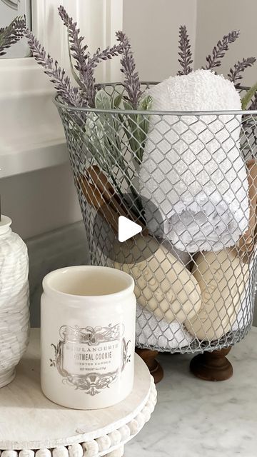 Jennifer Dempsey on Instagram: "Let’s make a cute footed wired basket with most of the supplies from Dollar Tree! . . #dollartreediy #dollartree #dollartreecrafts #decoronabudget #easydiy #homedecordiy #diy #crafts #cottagestyle #cottagedecor" Wire Basket Decor Ideas, Wire Basket Decor, Basket Decor Ideas, Dollar Tree Baskets, Diy Basket, Wire Basket, Store Ideas, Household Products, Diy Household