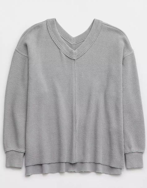 Cute Cheap V-neck Sweater, Affordable Cozy V-neck Tops, Aerie Quarter Zip Sweatshirt, Aerie Quarter Zip Sweater, Aerie V Neck Sweatshirt, Aerie Sweatshirt, Aerie Sweater, 8th Grade Outfits, Anna Claire