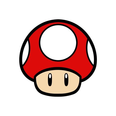 Mario 1 Up, Mario Characters Pfp, Mario Hat Drawing, Mario Kart Painting, Mario Characters Drawing, Mushroom From Mario, Super Mario Icons, Toad Cartoon, Toad Mario Bros