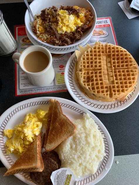 American Breakfast, Waffle House, Waffles, Atlanta, Collage, Quick Saves, Pins