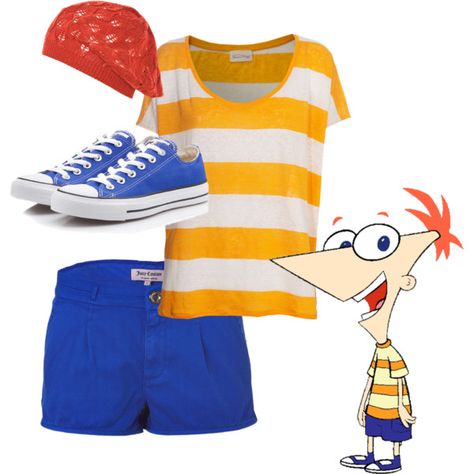 Phineas outfit Phineas And Ferb Costume, Disney Fashion Outfits, Phineas E Ferb, Phineas Y Ferb, Disney Bounds, Phineas And Ferb, Closet Inspiration, Cute Disney, Disney Outfits