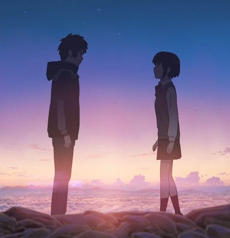 Mitsuha And Taki, Klaus The Originals, Calming Pictures, Anime Kitten, Your Name Anime, Romantic Fantasy, Name Wallpaper, Life Goes On, Really Good Movies