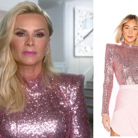 Tamra Judge’s Pink Sequin Top https://www.bigblondehair.com/tamra-judges-pink-sequin-top/ Pink Sequin Top Outfit, Sequin Top Outfit, Sequins Top Outfit, Pink Sequin Top, Tv Reality, Tamra Judge, Sequin Pink, Real Housewives Of Orange County, Big Blonde Hair