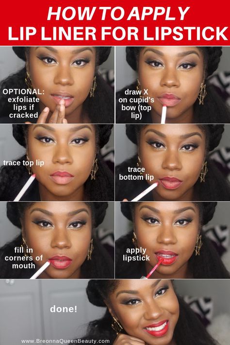 how to apply lip liner for lipstick, how to apply lip liner, how to apply lip liner step by step Liner Tutorial Step By Step, Lip Liner Tutorial Step By Step, How To Apply Lip Liner, How To Do Lip Liner, Liner Techniques, Apply Lip Liner, Lip Liner Tips, Lip Liner Tutorial, Lip Liner Application