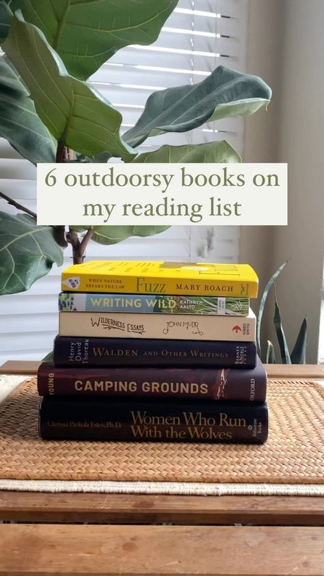 6 outdoorsy books on my reading list 📚 🌲 🥾 🏔️ ✨ I have a habit of collecting more books than I can keep up with and these are a few on… | Instagram Books In Nature, How To Read More Books, Nature Books, Adventure Books, Books For Nature Lovers, Books About Nature, Environmental Books, The Hike Book, How To Read More