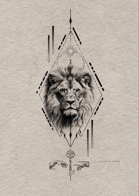 Majestic Lion Tattoo, Leo Tattoo For Men, Christian Tats, Mens Arm Tattoos, Fine Tattoo, Astronomy Tattoo, Geometric Lion Tattoo, Lion Art Tattoo, Alchemy Tattoo